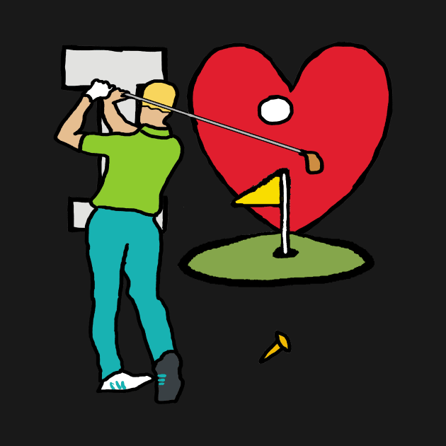 I Love Golf by Mark Ewbie