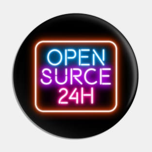 Open Surce 24h Pin