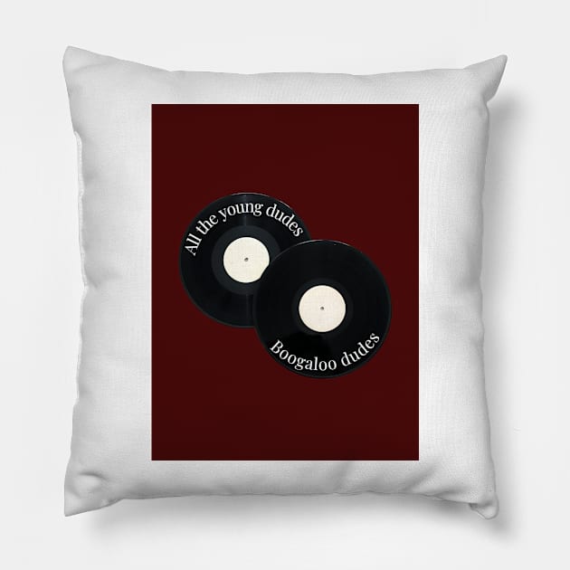 All The Young Dudes Pillow by ThePureAudacity