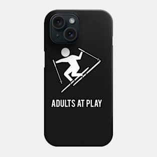 Skiing Adults At Play Phone Case