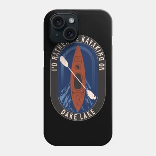 Id Rather Be Kayaking On Dake Lake in Wisconsin Phone Case