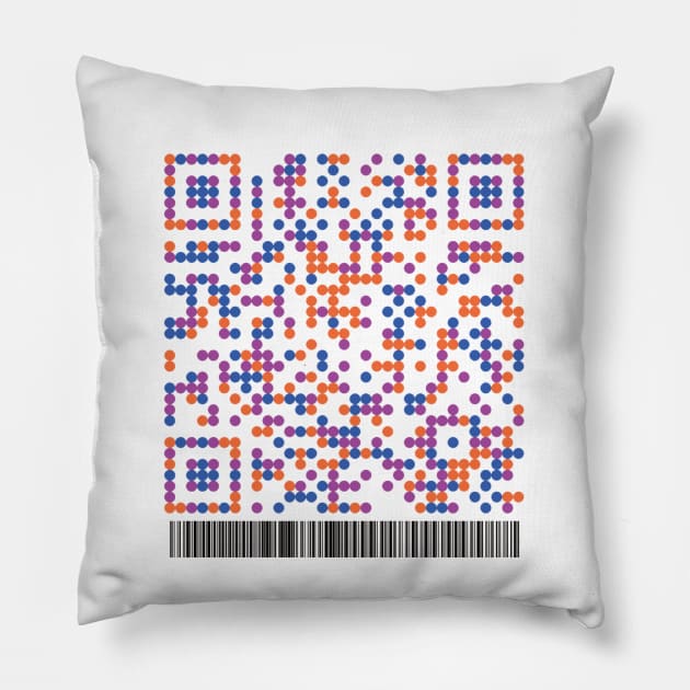 QR-cord3 Pillow by Aligood