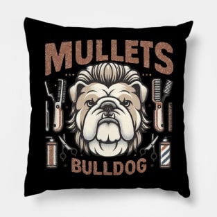 Mullet Bulldog Pillow