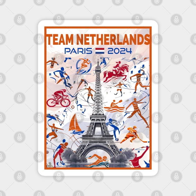 Team Netherlands - 2024 Magnet by Dec69 Studio