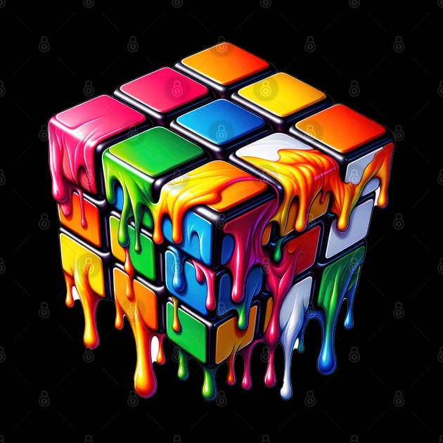 Melting Rubiks Cube by TooplesArt