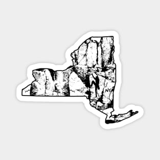 Rock Climbing New York Rock Climber State Map Climb Art Magnet