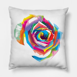 Colorful flower pop art Pillow