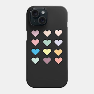 Valentine Pastel Hearts Phone Case