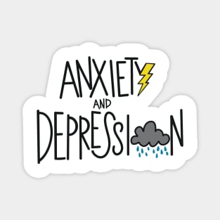 Anxiety and Depression Weather Magnet