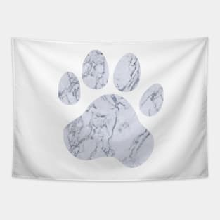 Marble Paw Print Tapestry