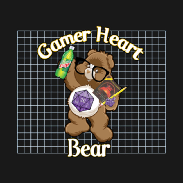 Discover Gamer Heart Bear - Dnd - T-Shirt