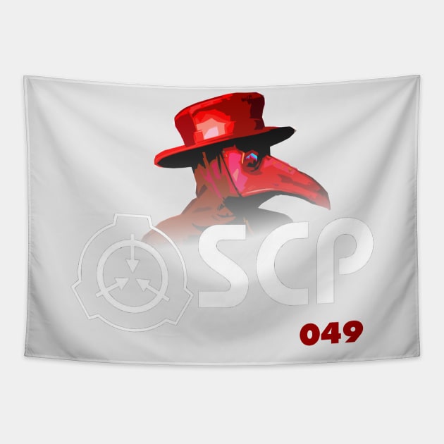 SCP 049 "the plague doctor" (Red) Tapestry by War1ntoMe