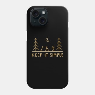 keep it simple golden Phone Case