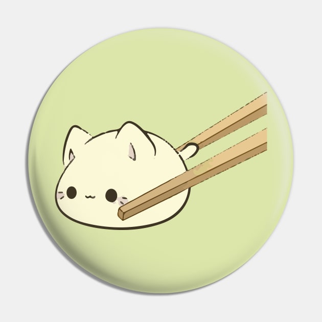 Kitty Dumpling Pin by linarangel