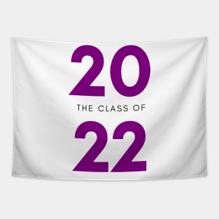 Class Of 2022 Graduate. Simple Typography Purple Graduation 2022 Design. Tapestry