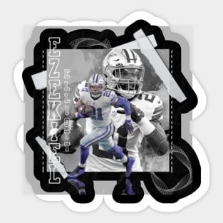 Dallas Cowboys Jersey Elliott Sticker by MadPaddy94