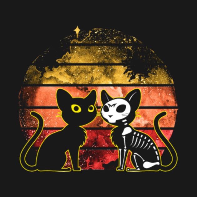 Retro Vintage Funny Cats Halloween Costume Men Women Gift Retro