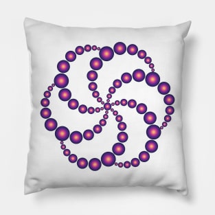 Hex Spiral Crop Circle Pillow