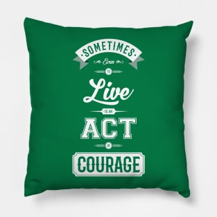 Lab No. 4 Sometimes Even Seneca Inspirational Quote Pillow