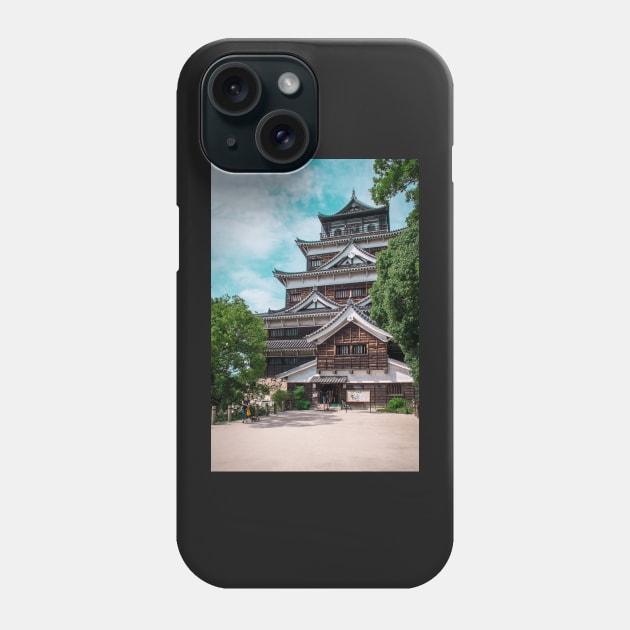 Hiroshima castle (広島城 hiroshima jō) also known as carp castle (鯉城 rijō) Phone Case by AvonPerception