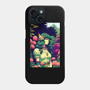 Cute Japanese girl anime,Vintage 90's anime style Phone Case