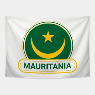 Mauritania Country Badge - Mauritania Flag Tapestry