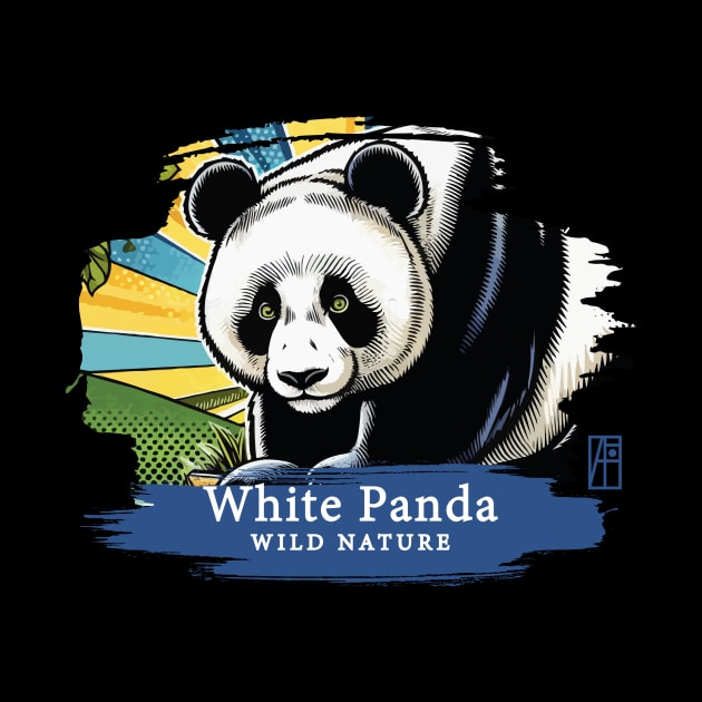 White Panda - WILD NATURE - WHITE PANDA -5 by ArtProjectShop