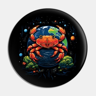 Crab Earth Day Pin