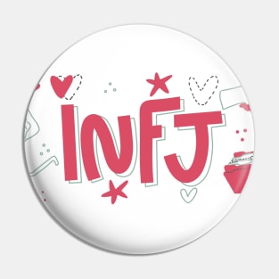 INFJ The Advocate Myers-Briggs Personality MBTI by Kelly Design Company Pin