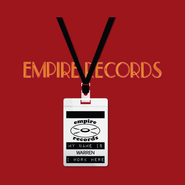 Empire Records Employee Badge - Warren by 3 Guys and a Flick