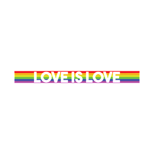 Love Is Love Rainbow (Cut out style) T-Shirt