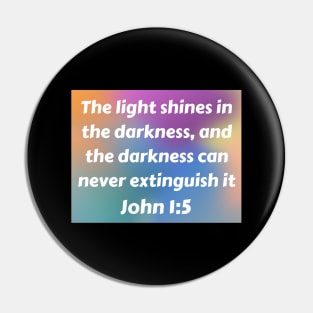 Bible Verse John 1:5 Pin