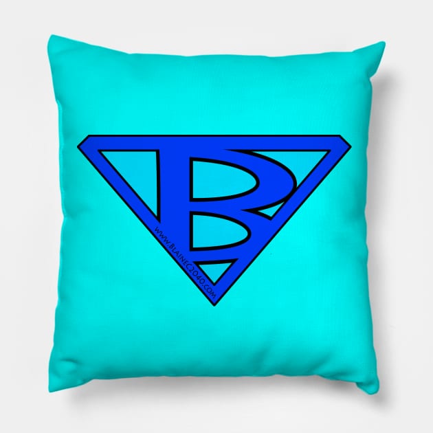 Heroic "B" Pillow by BlaineC2040