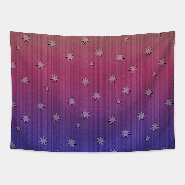 Colorful stars Tapestry by Sinmara