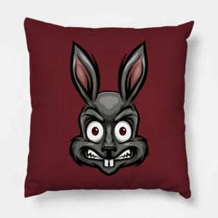 Angry rabbit Pillow