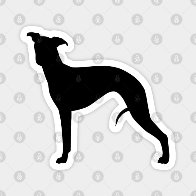 Whippet Silhouette Magnet by Coffee Squirrel