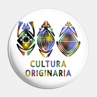 Cultura originaria color Pin