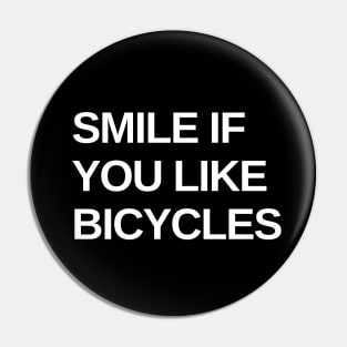 Smile If You Like Bicycles Cycling Shirt, Cycling Makes Me Smile, Cycling Happiness, Fun Cycling Shirt, Fun Cycling T-shirt, Cycling Humor Pin