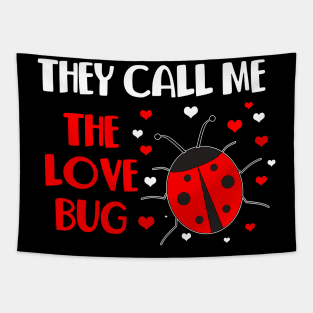 Ladybug Love Heart Tapestry