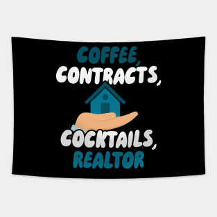 Coffee Contracts Cocktails Realtor Tapestry