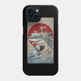 Cat in shark Phone Case