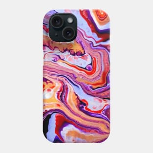 acrylic pouring, fluid art, painting, canvas art, artist, modern, abstract, design Phone Case