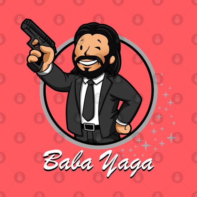 Cute Keanu Baba Yaga Assassin Movie Gamer Mascot Parody by BoggsNicolas