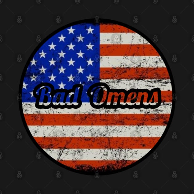 Bad Omens / USA Flag Vintage Style by Mieren Artwork 