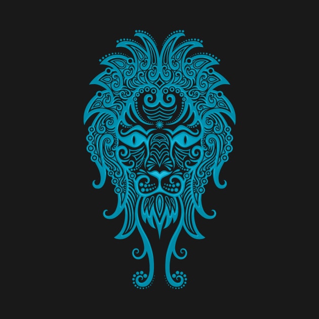 Blue Leo Zodiac Sign by jeffbartels