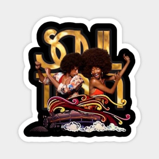 Black History Soul Train 1971 Magnet