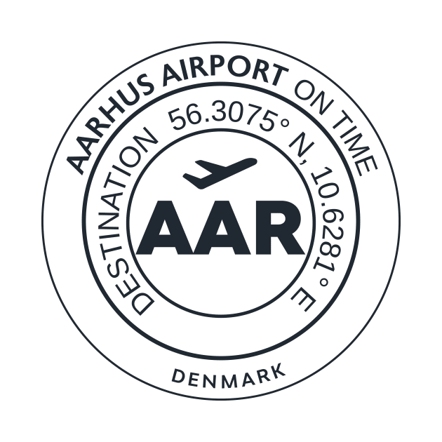 Airport code AAR AARHUS by Woohoo