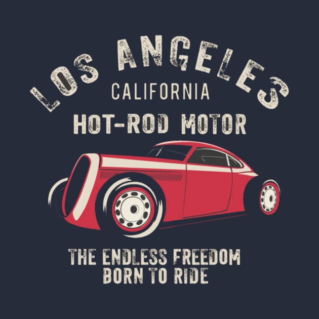 Los Angeles HOT-ROD MOTOR by FunnyHedgehog