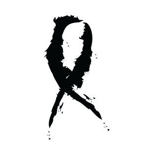 Black Awareness Ribbon T-Shirt