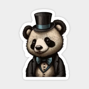 Panda wearing Top Hat Magnet